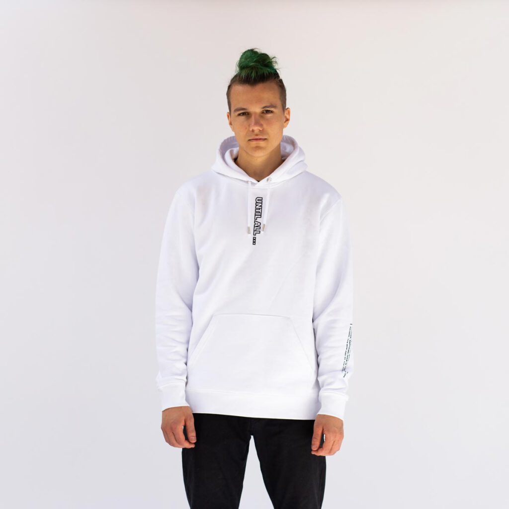 All white hoodie near me online