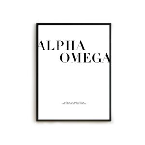 Good-Natured Alpha&Omega Poster 30x40cm