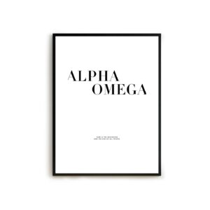 Good-Natured Alpha&Omega Poster A4