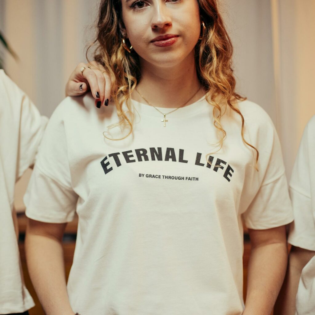 Good-Natured-Eternal-Life-Frauenshirt-Detail
