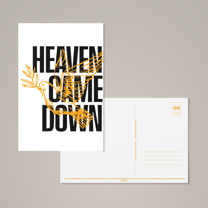 Good-Natured-Postkarte-Heavenly-Heaven-Came-Down