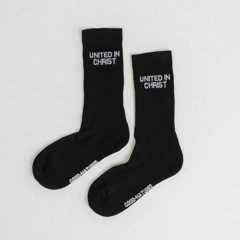 United-in-Christ-Socken-Good-Natured-Fountain-Black